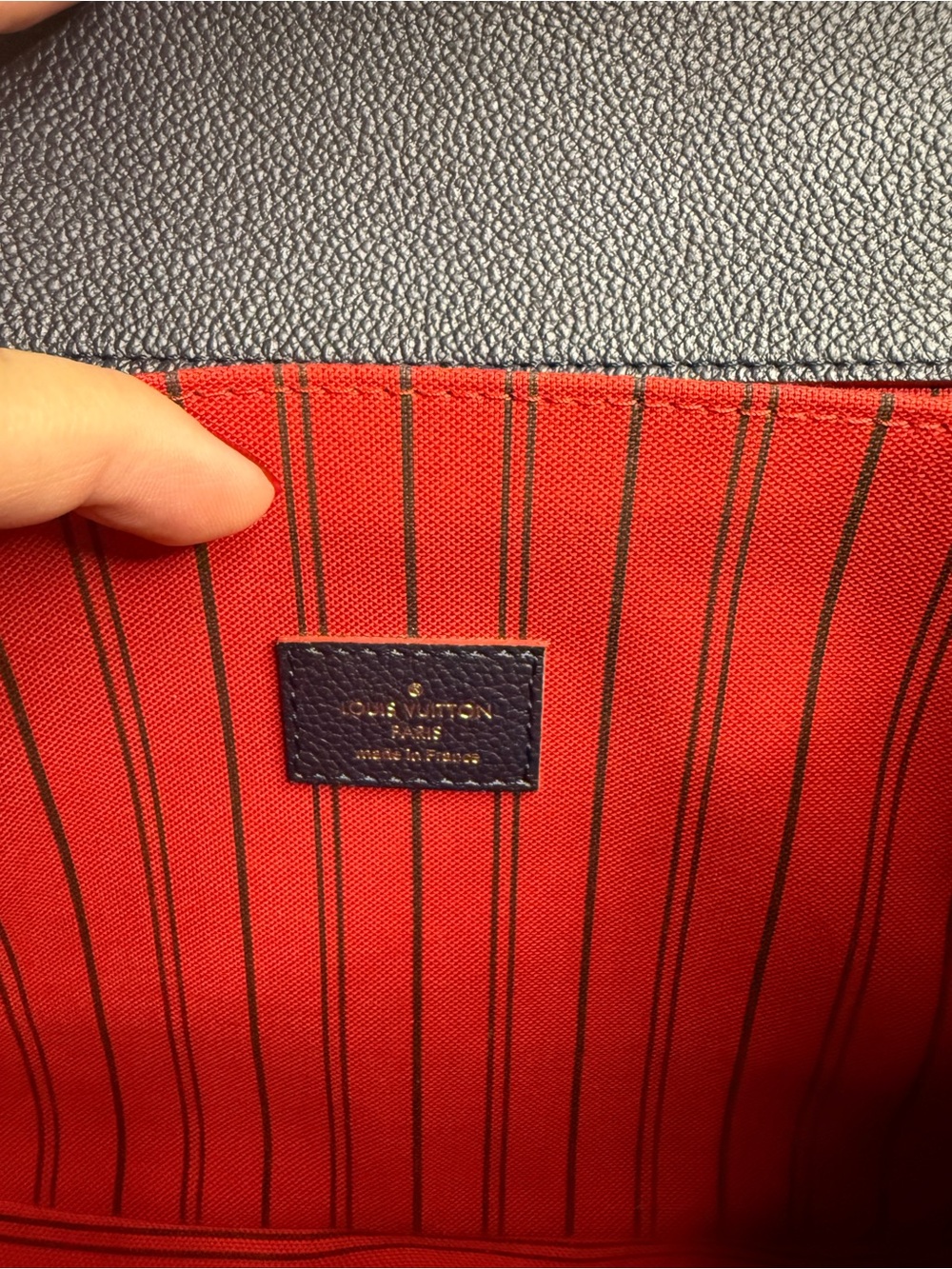 Louis Vuitton Navy Blue Empreinte Métis Shoulderbag - Picture 6 of 11